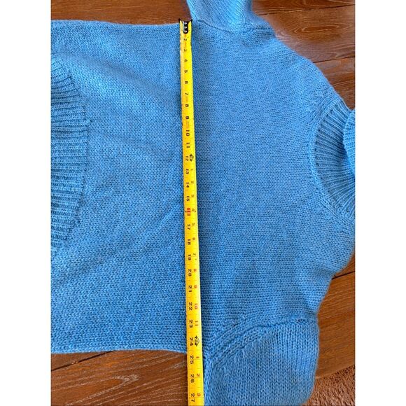 NWOT Samsoe Samsoe Molli Wool & Alpaca Blend Turtleneck Sweater in Lichen Blue S - Picture 8 of 8
